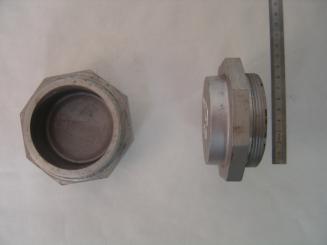 Rad-Nabendeckel Alu. mit Gewinde 