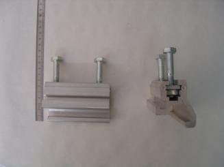 Halteteil Alu. Frontbordwand Breite 102mm 