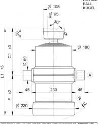 Kippzylinder 5-Stufig Hub 2100 mm 