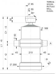Kippzylinder 6-Stufig Hub 2245 mm 