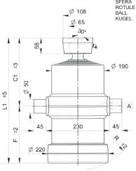 Kippzylinder 6-Stufig Hub 2560 mm 