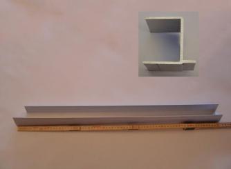 Alu Abschlussprofil Bordwand 70 unten SVL, SHR, HL 
