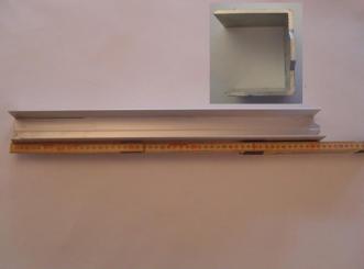 Alu Abschlussprofil Frontwand unten rechts 50 cm 