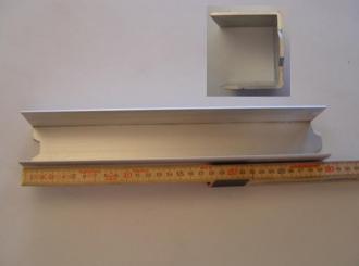 Alu Abschlussprofil Frontwand oben rechts 30 cm 