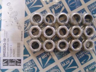 Radmuttern, Federringe, ADR M22x1,5 