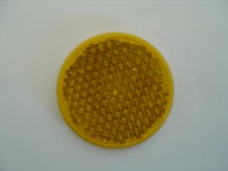 Rückstrahler rund gelb Ø 80 mm 