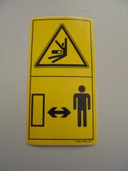 Kleber Schwenkbereich von Maschine Nr. 56 