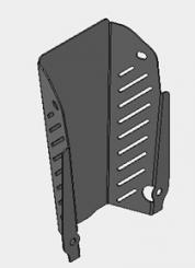 Schutzblech Hydraulikschläuche Knickarm oben 