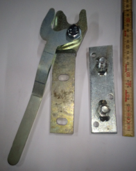 Pneuwagenverschluss m. Grundplatte (links) 