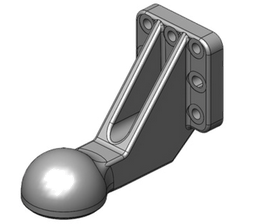 Kugelkopf-Pfanne K80 Zugöse 2000Kg 