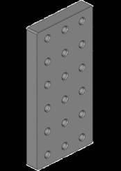 Anschweissplatte 110x100 - M16 / 4 Pos 
