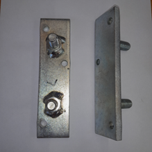 Grundplatte (links) zu Pneuwagenverschluss 