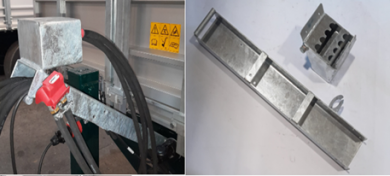 Schlauchhalter verzinkt zu 1-Achs und Tandemkipper 