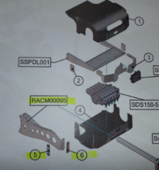 Lampenhalter vorne links 