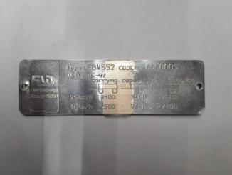 Achsschild FAD Code F550005 