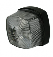 Position Leuchte weiss, front, eckig 