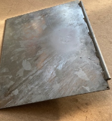 Kornschieber-Blech Stahl verzinkt 