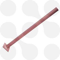 Kotflügelhalter Rohr Ø 40-42mm mit Platte 