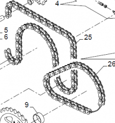 ROLLENKETTE ASA 120 HT TSUBAKI MG.76 