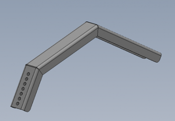Kotflügelhalter zu BOB Hakengerät 
