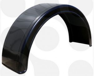 Kotflügel 1/2 Kreis Kunststoff schwarz 