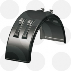 Kotflügel 1/2 Kreis Kunststoff schwarz 550 mm 