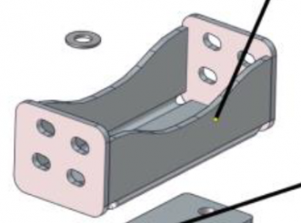 Halter zu Deichselfederung 