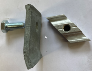 Klemmelement komplett / Boden / Randleiste 