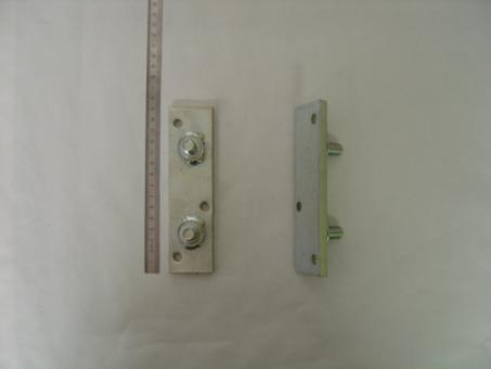 Grundplatte (links) zu Kipperverschlusszapfen 