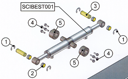 Hydraulikzylinder zu Container Verriegelung 