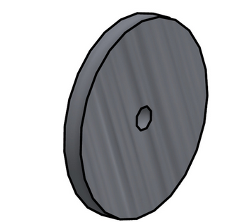 Duesenplaettchen  D10mm  Ø 0.8mm 