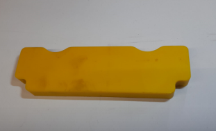 Verschleissplatte zu Hebearm gelb 