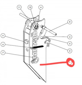 Aufsatz zu Hakenarm, Hakengehäuse 