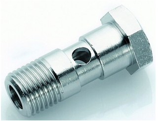 Hohlschraube mit Drossel "G 3/8"" mit 1.0 mm" 
