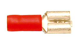 Flachsteckerhülse 0.5-1mm²/6.3x0.8mm, rot 